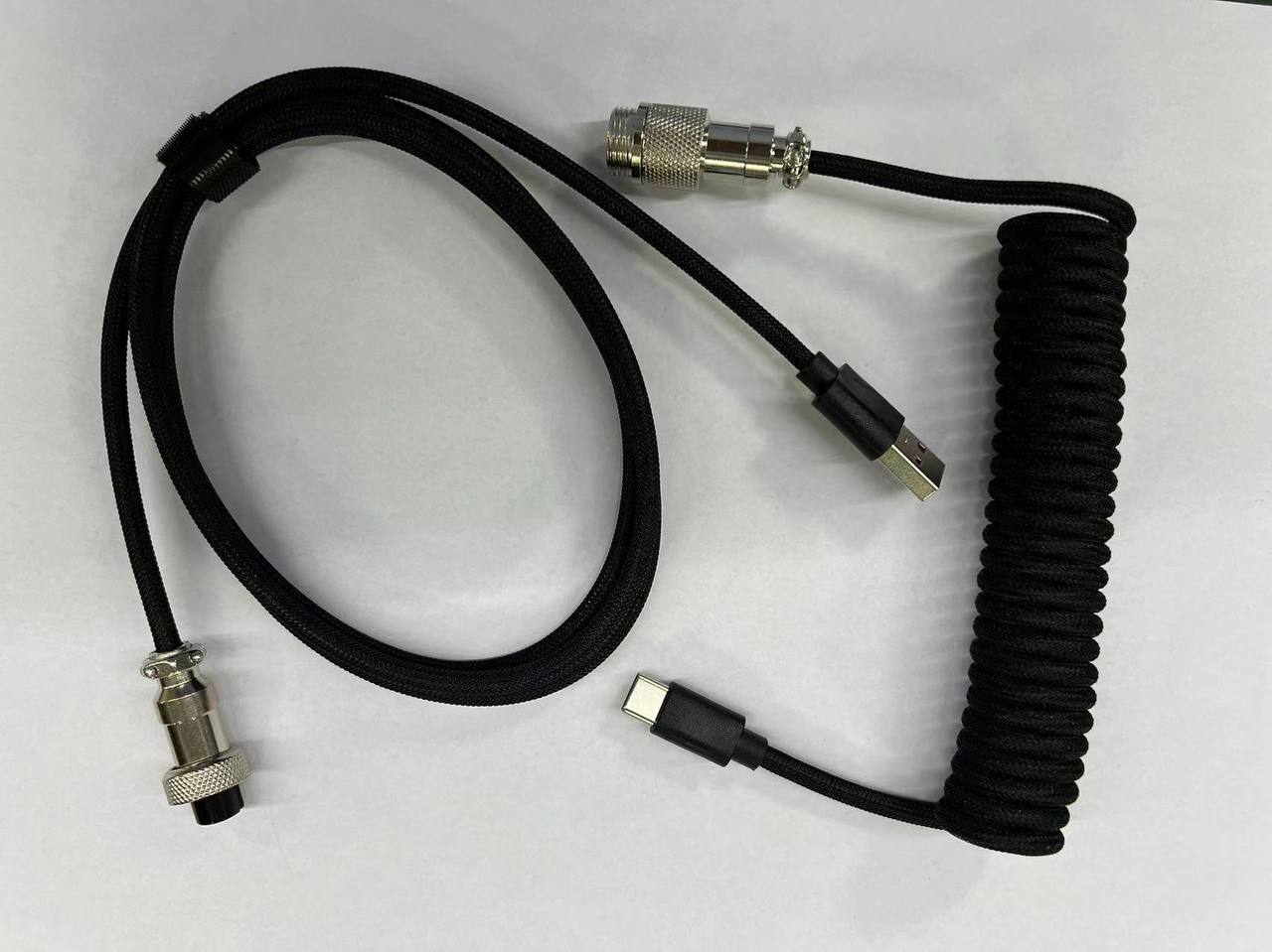 Dây cáp xoắn bàn phím cơ bọc dù