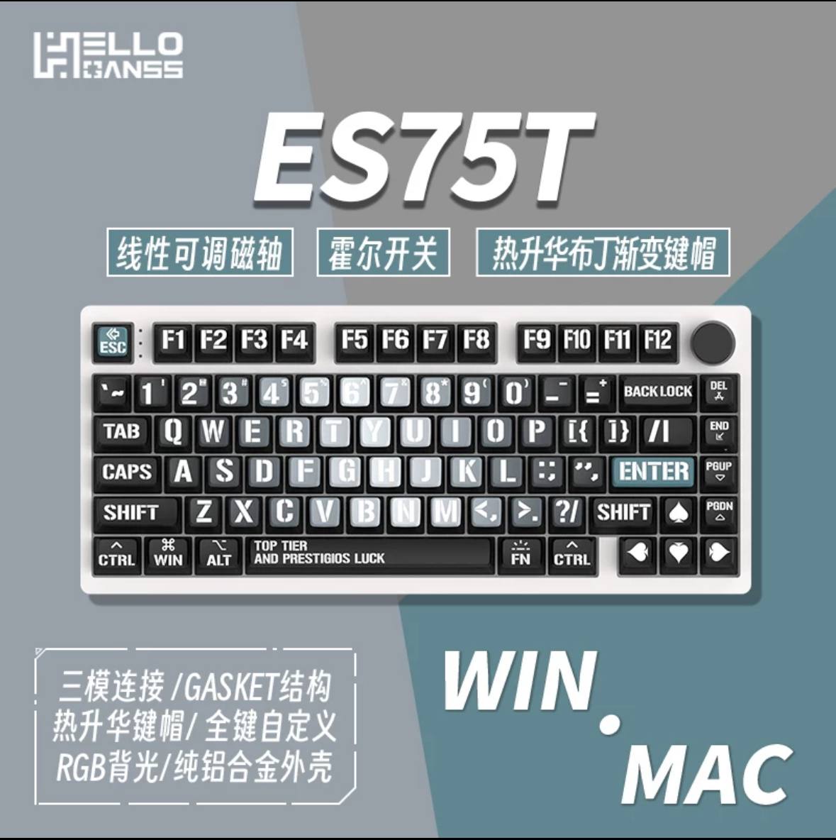 Bàn phím cơ Ganss ES75T