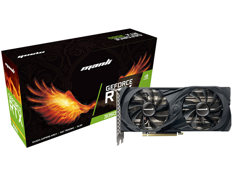 CARD MÀN HÌNH MANLI GEFORCE RTX 3060 DUAL FAN 12GB (2ND)