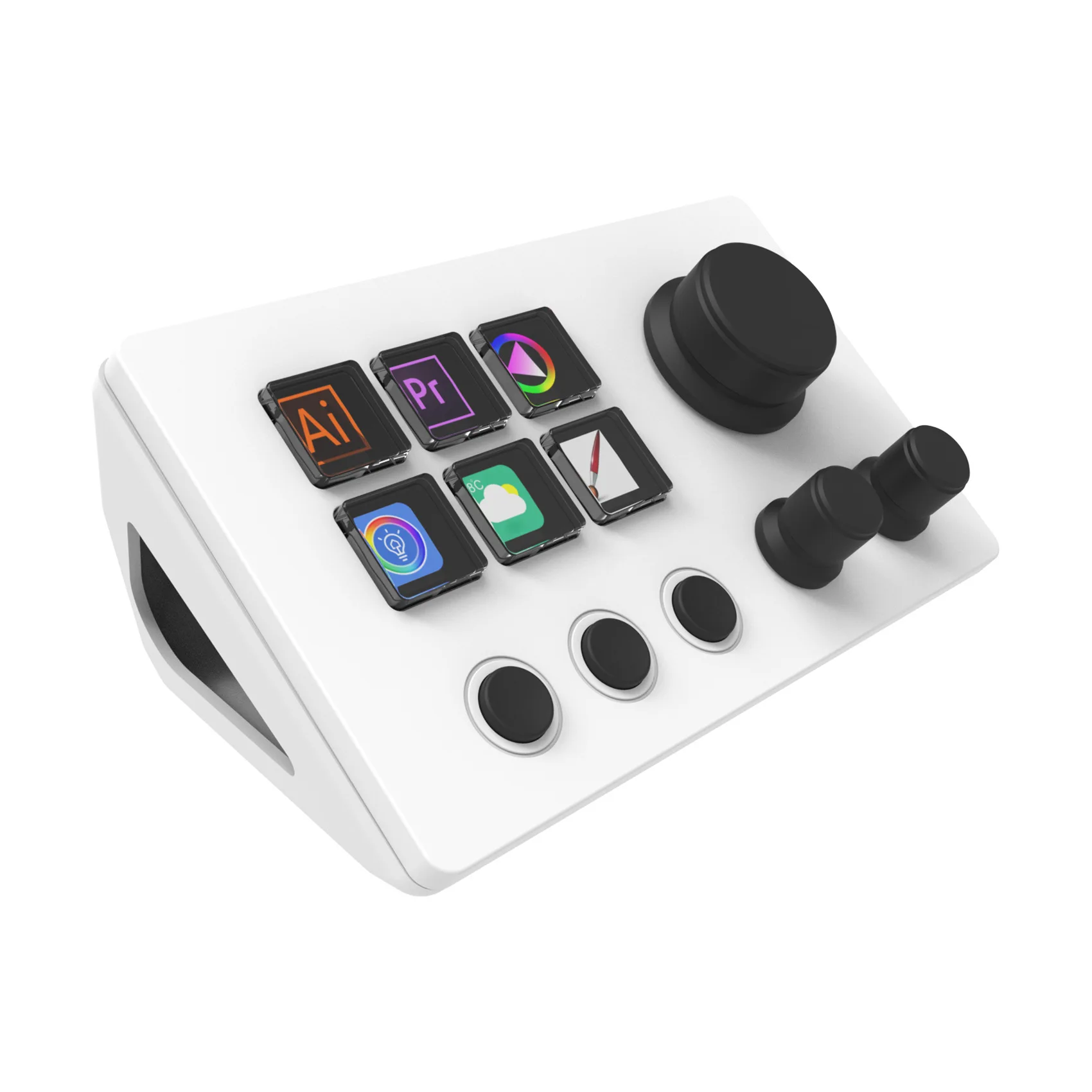 Stream dock Mirabox N3 Có núm điều khiển