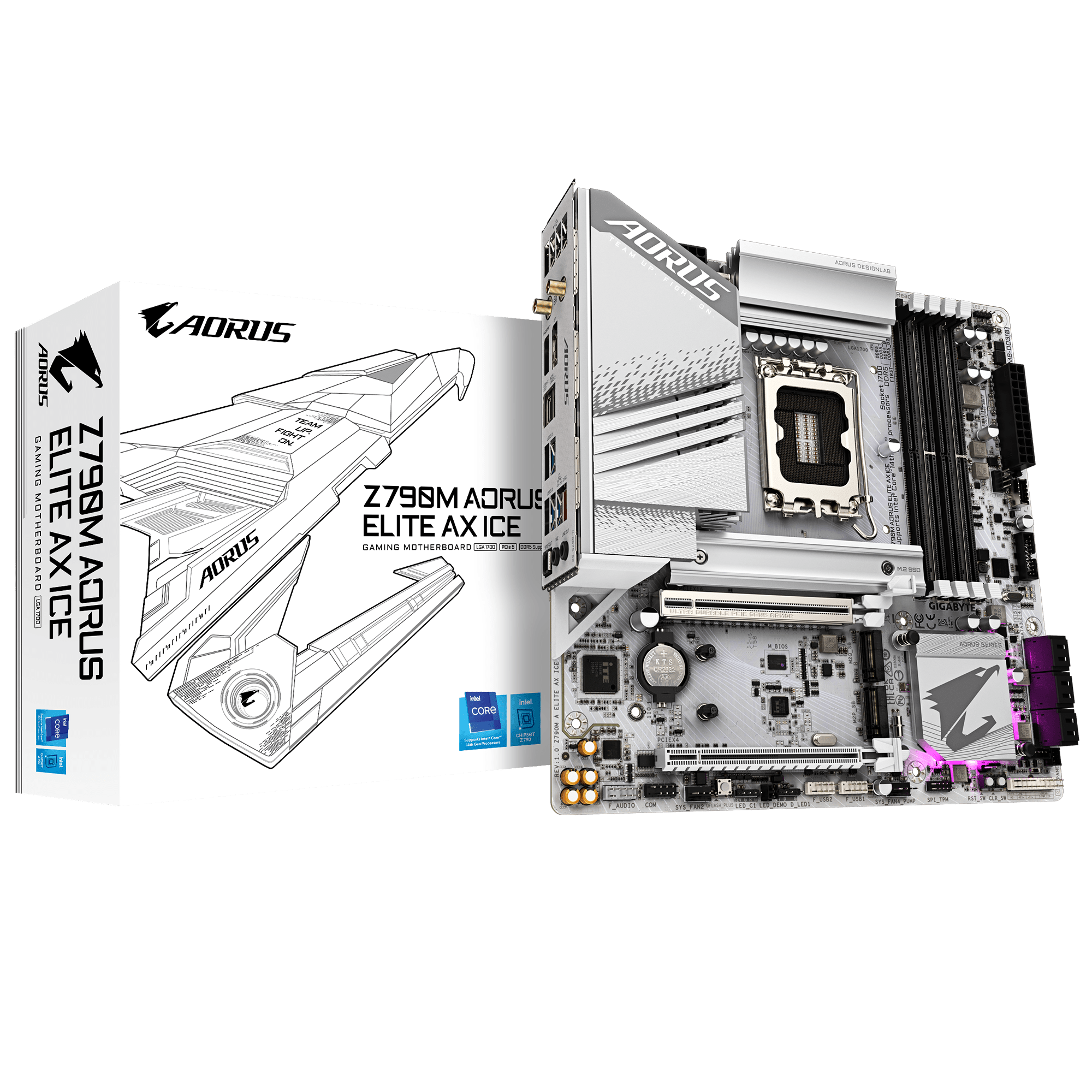 MAINBOARD GIGABYTE Z790M AORUS ELITE AX ICE