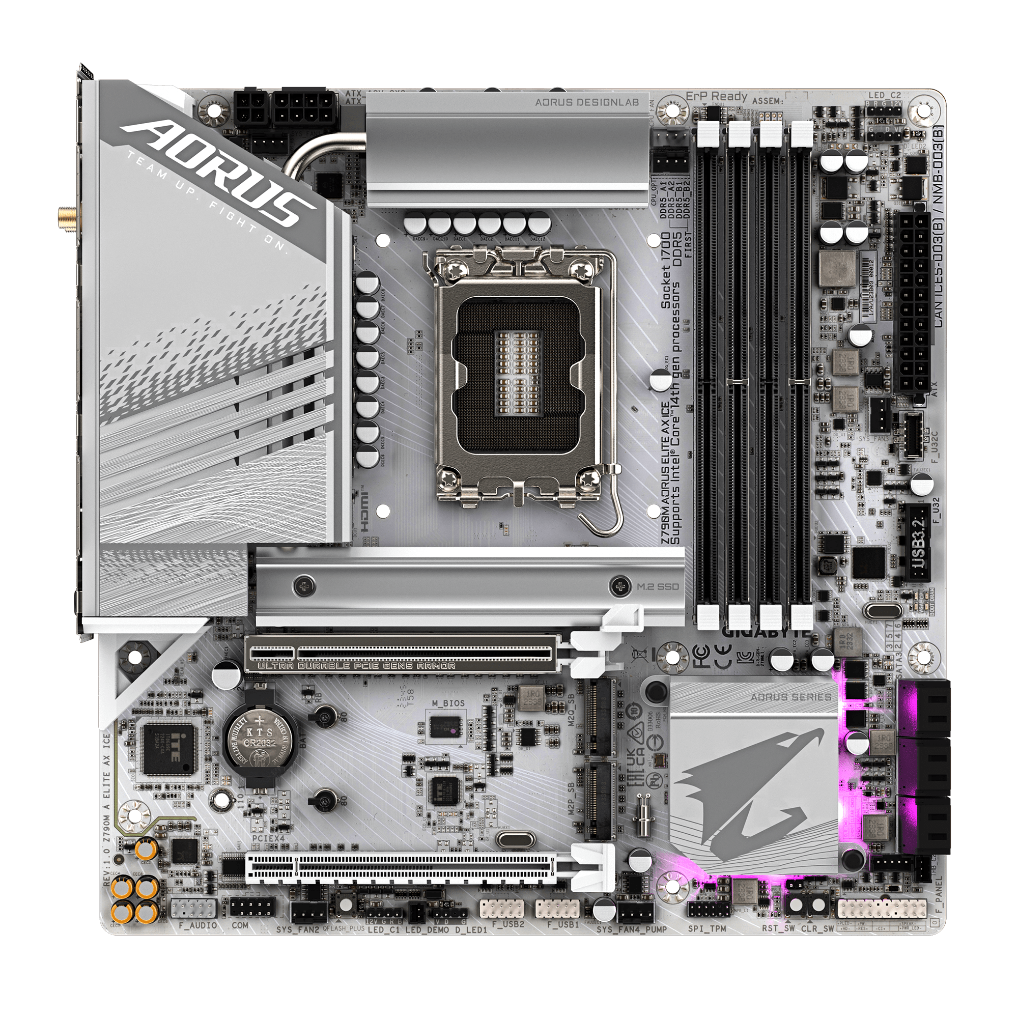 MAINBOARD GIGABYTE Z790M AORUS ELITE AX ICE