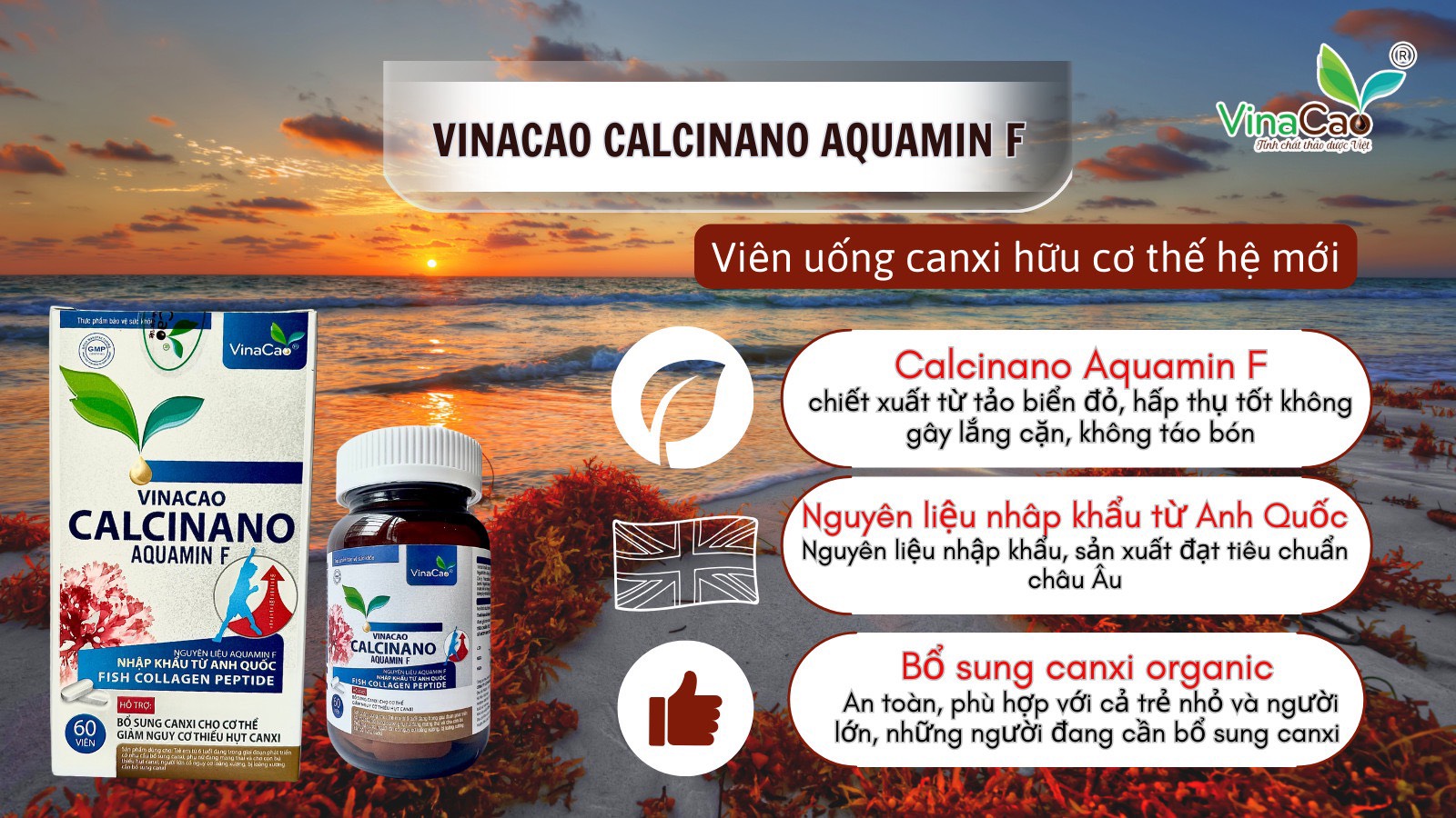 Calcinano Aquamin F - Giúp trẻ hạnh phúc và phát triển toàn diện
