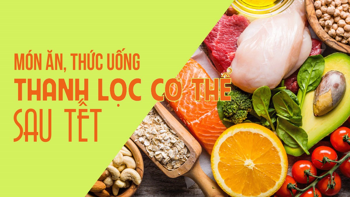 Những món ăn, thức uống giúp thanh lọc cơ thể sau Tết