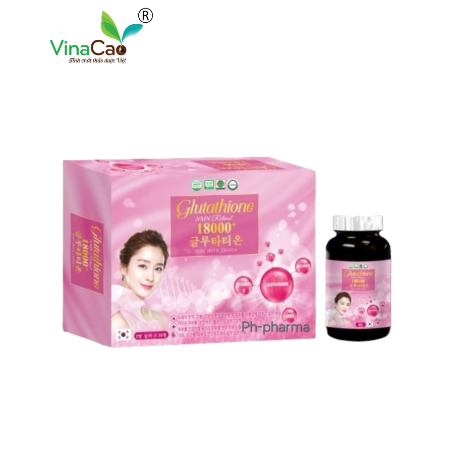 Viên uống trắng da Glutathione NMN Retinol 18000+