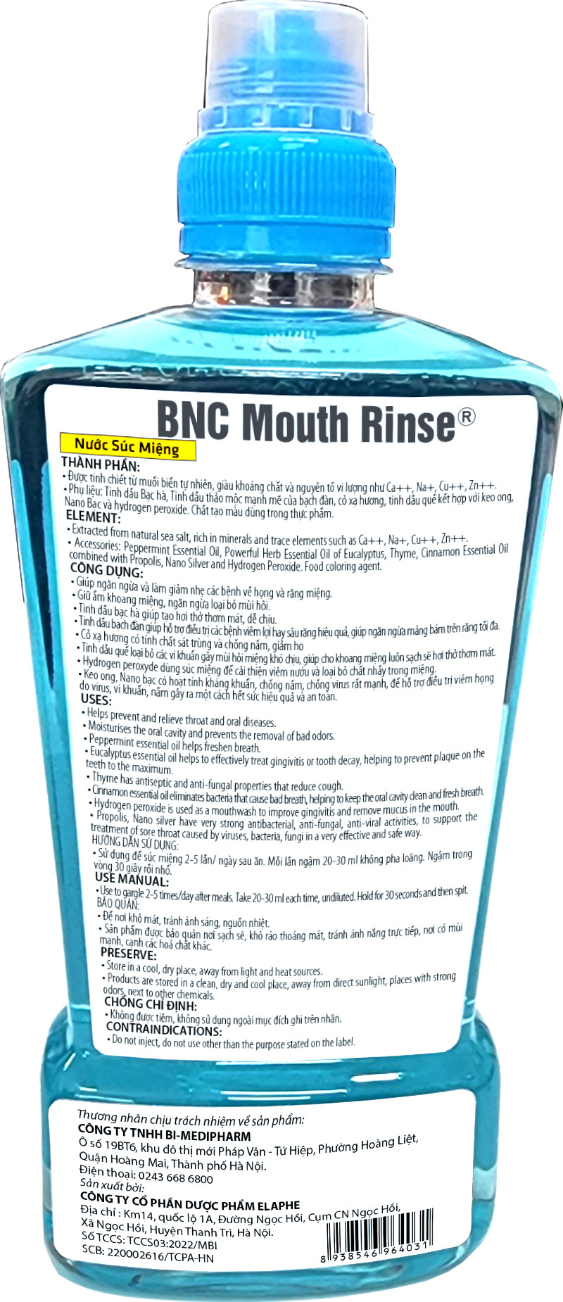 Nước súc miệng BNC Mouth Rinse Vinacao