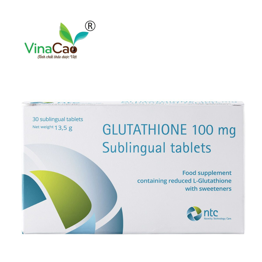 Viên trắng da đặt dưới lưỡi Glutathione 100mg Vinacao