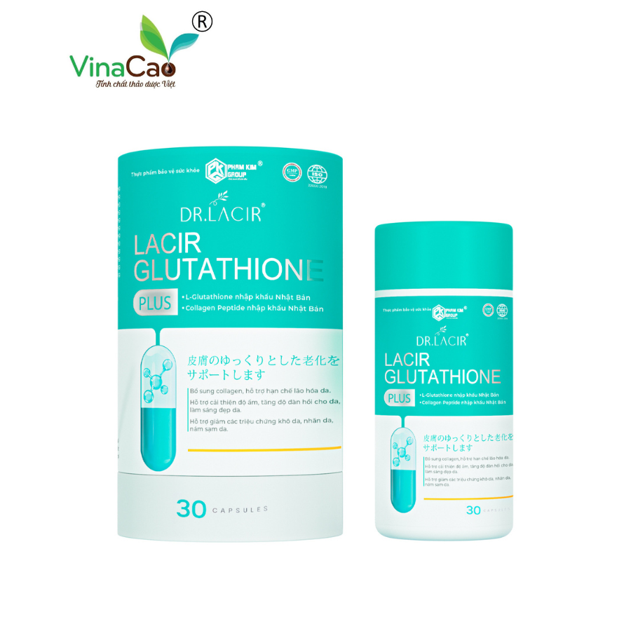 Viên uống trắng da DR.LACIR Glutathione 600