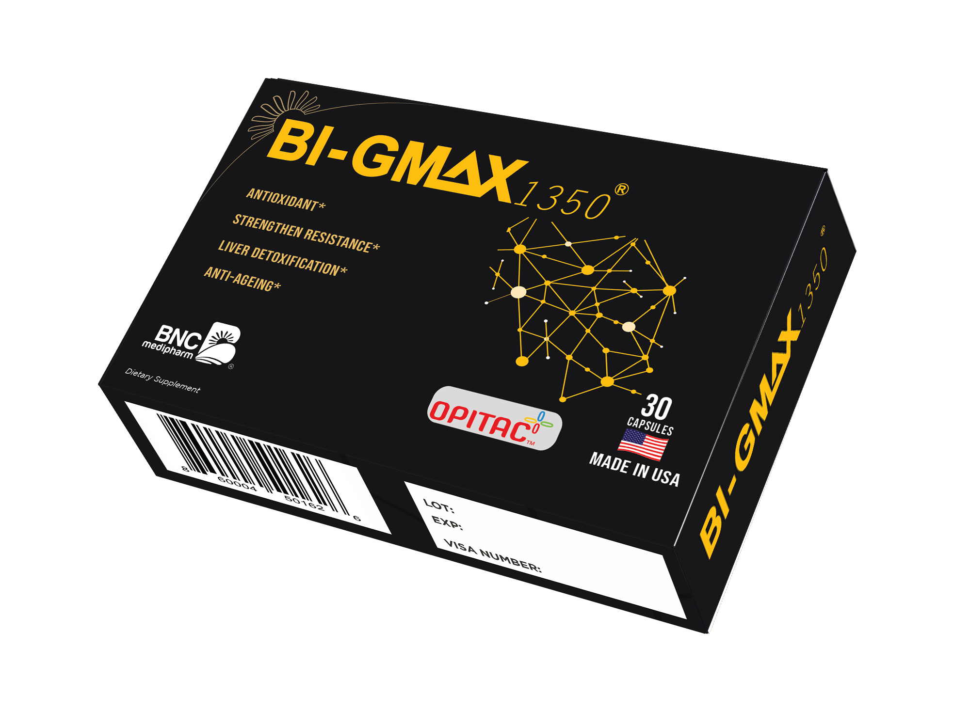 Bi-GMAX 1350 - Khử độc gan, thận, phổi, trắng da, trẻ hoá