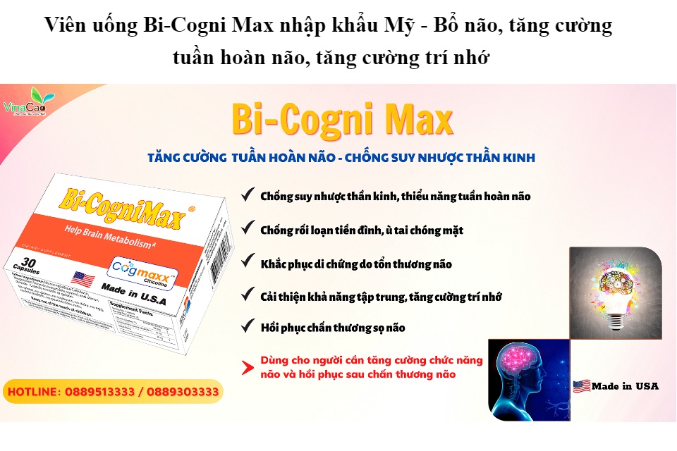 Bi-Cogni Max Vinacao - Duy trì bộ não hoàn hảo