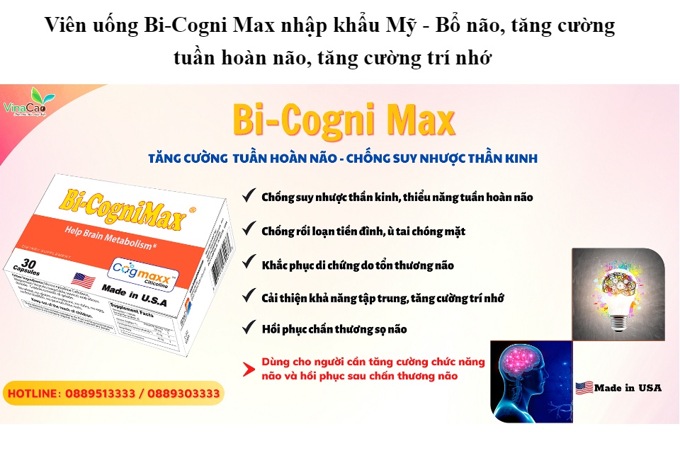 Bi-Cogni Max - Duy trì bộ não hoàn hảo