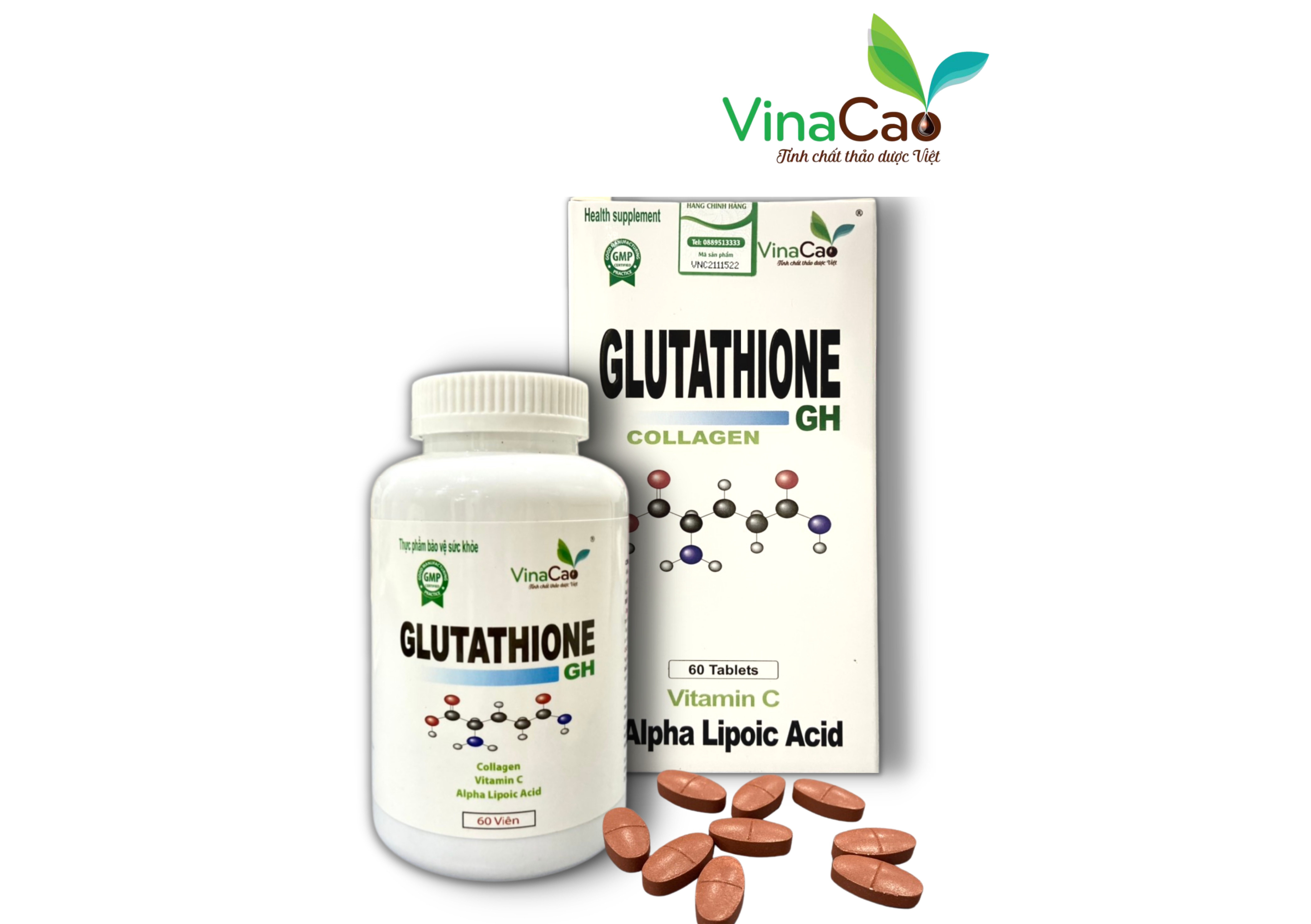 Viên uống trắng da Glutathione Collagen GH