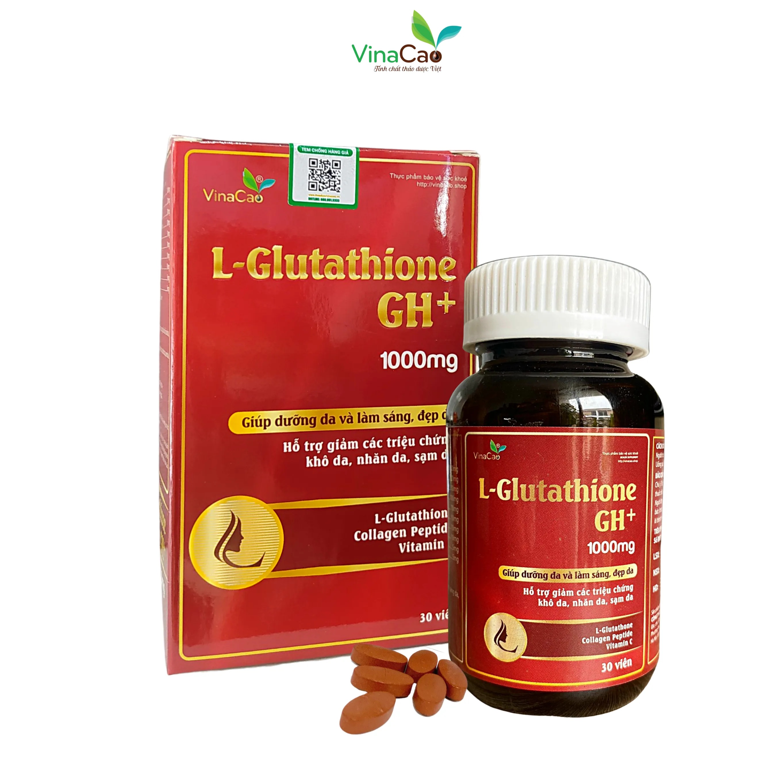 Vin ung trng da L - Glutathione GH+ Vinacao Vin ung trng da L - Glutathione GH+ Vinacao