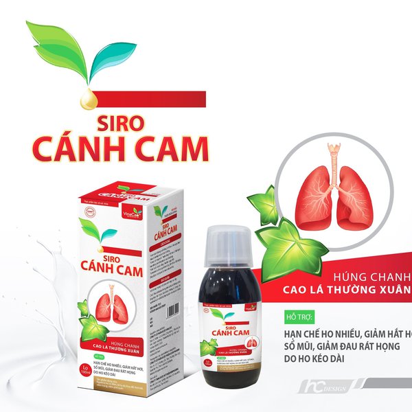 Siro Ho Cánh Cam Vinacao - Thuốc ho cho mọi nhà