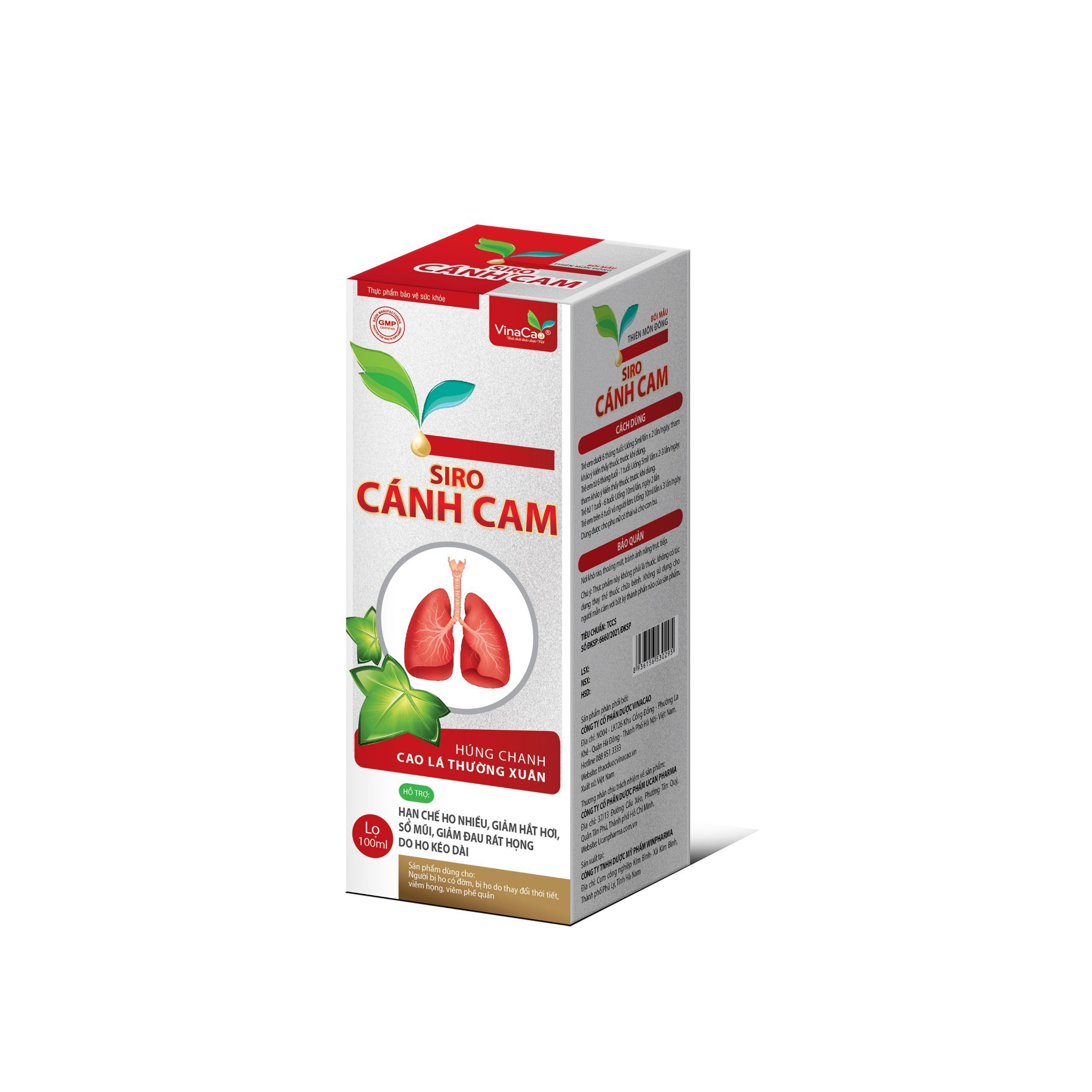 Siro Ho Cánh Cam Vinacao - Thuốc ho cho mọi nhà
