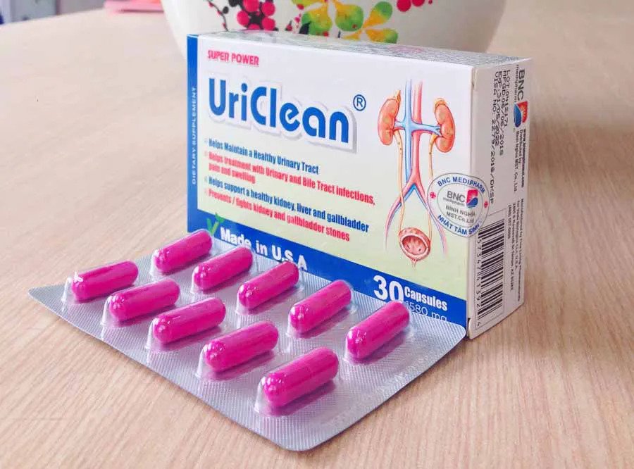 Super Power UriClean Vinacao - Tan sỏi thận, chống viêm đường tiết niệu