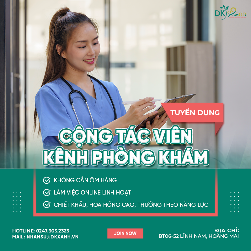 TUYỂN DỤNG CTV KÊNH PHÒNG KHÁM