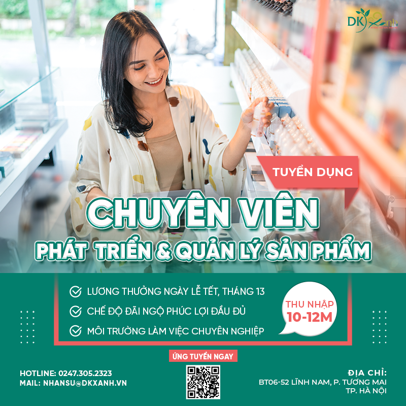 TUYỂN DỤNG CHUYÊN VIÊN PHÁT TRIỂN VÀ QUẢN LÝ SẢN PHẨM