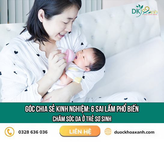 6 SAI LẦM PHỔ BIẾN KHI CHĂM SÓC DA TRẺ SƠ SINH – CHA MẸ NÊN TRÁNH NGAY!