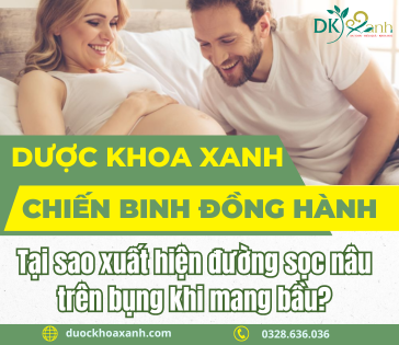 Tại sao xuất hiện đường sọc nâu trên bụng khi mang bầu?
