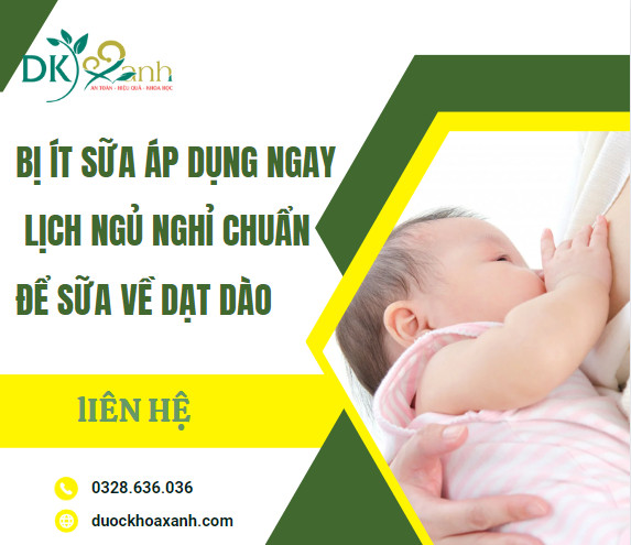 Bị ít sữa áp dụng ngay lịch ngủ nghỉ chuẩn để sữa mẹ về dạt dào