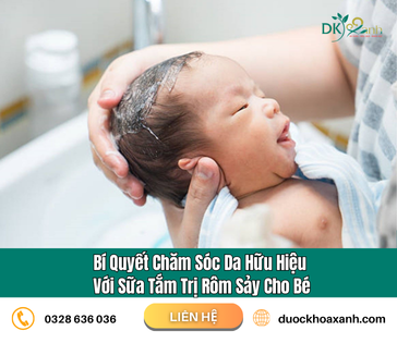 Bí quyết chăm sóc da hữu hiệu với sữa tắm trị rôm sảy cho bé