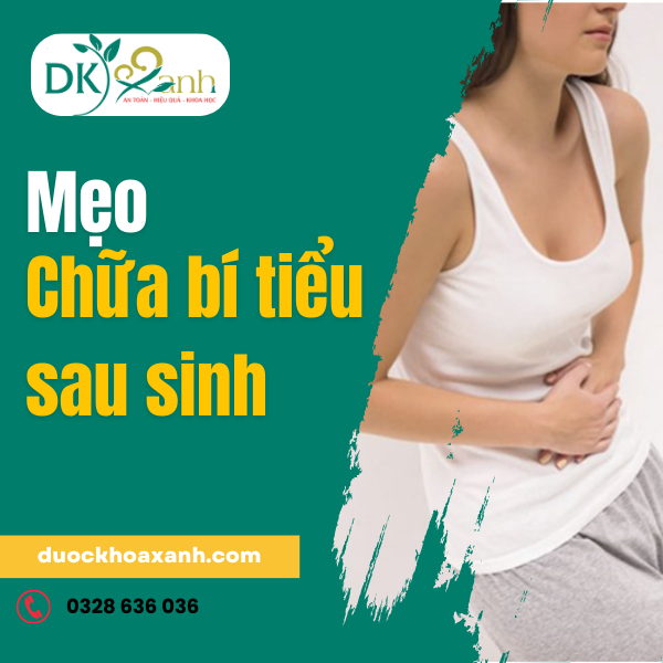Mẹo chữa bí tiểu sau sinh