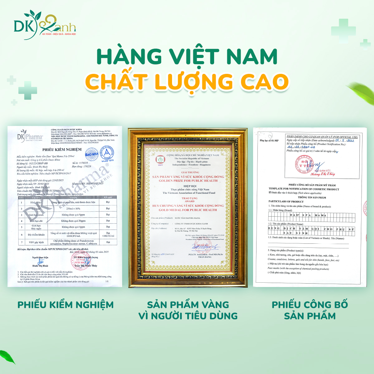 NƯỚC TẮM BÀ ĐẺ DAO'SPA MAMA - HỘP 3 CHAI