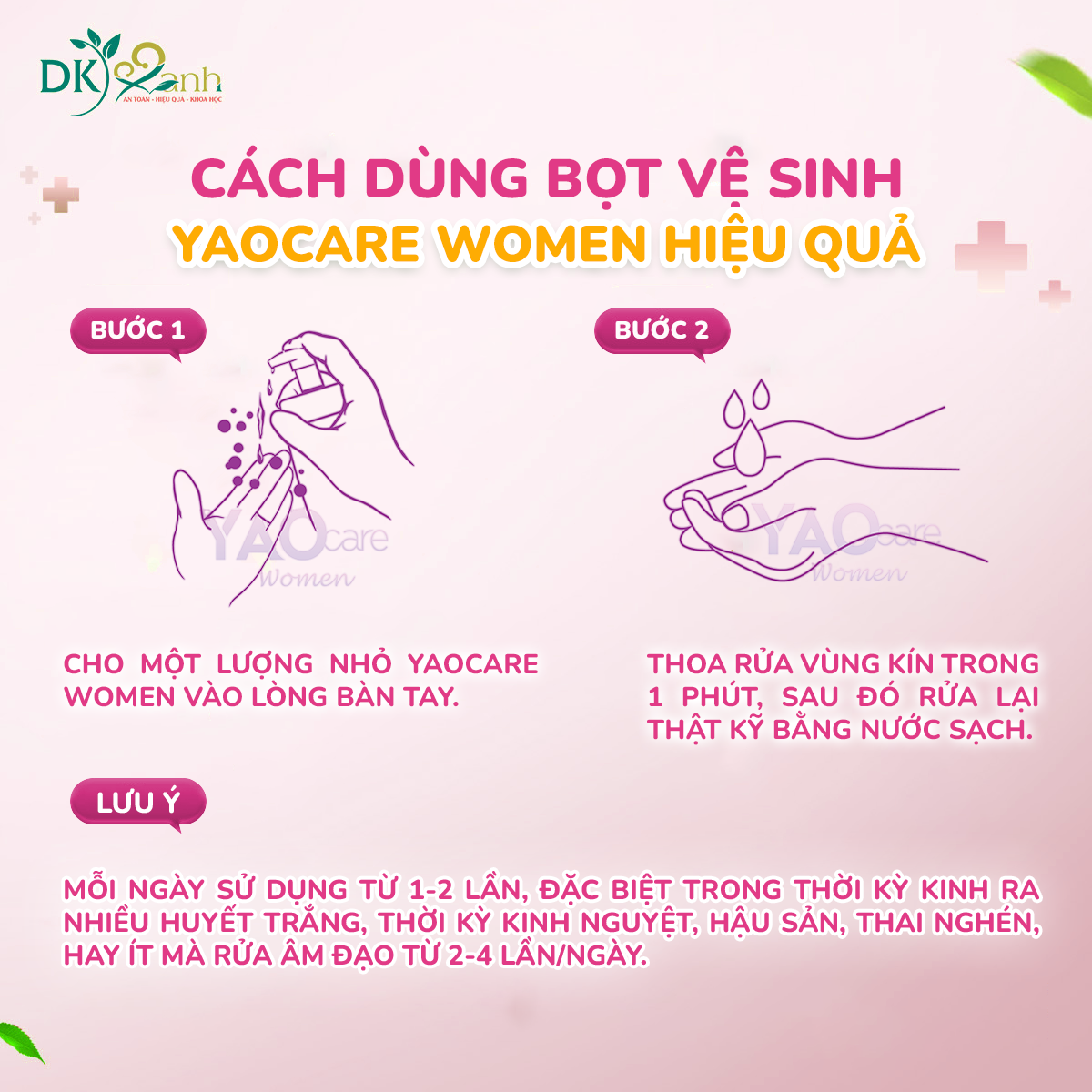 BỌT VỆ SINH PHỤ NỮ YAOCARE WOMEN