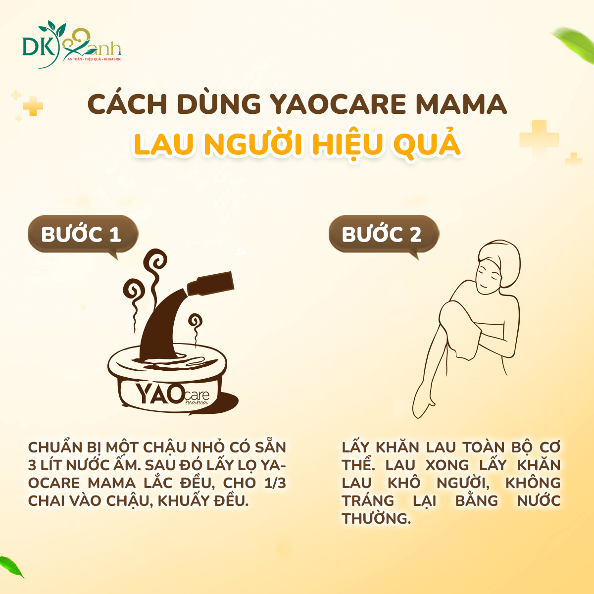 NƯỚC THẢO DƯỢC XÔNG NGÂM YAOCARE MAMA