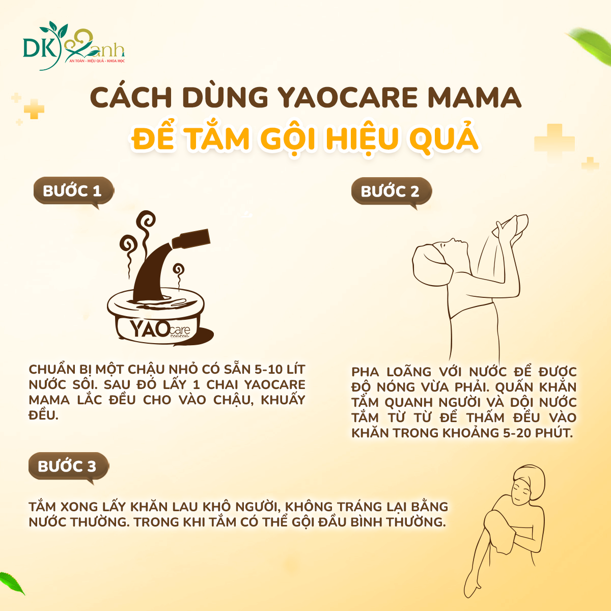NƯỚC THẢO DƯỢC XÔNG NGÂM YAOCARE MAMA