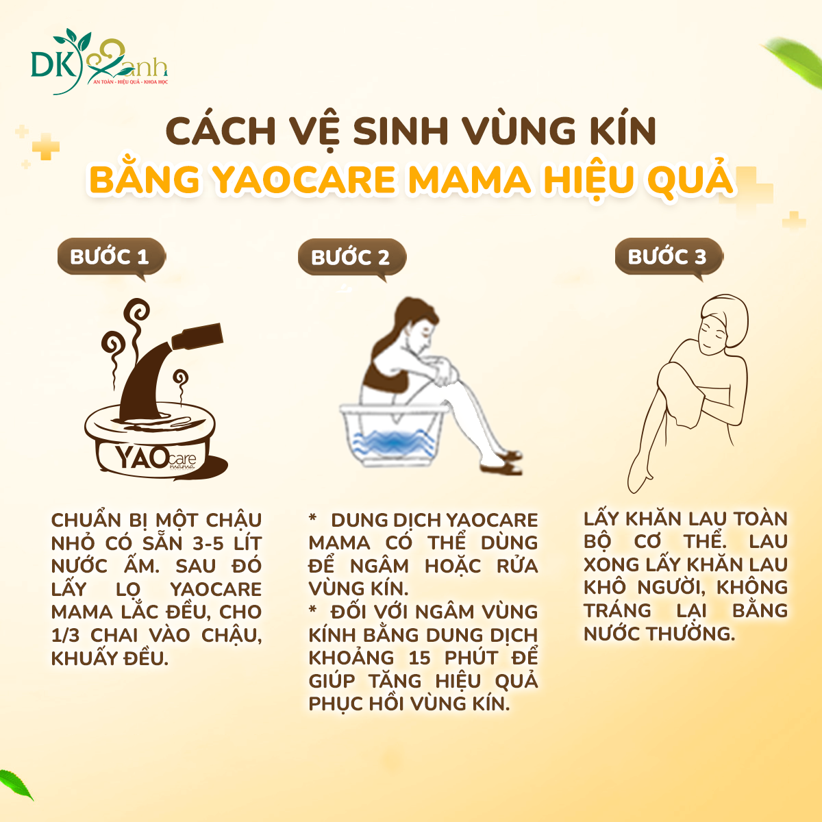 NƯỚC THẢO DƯỢC XÔNG NGÂM YAOCARE MAMA