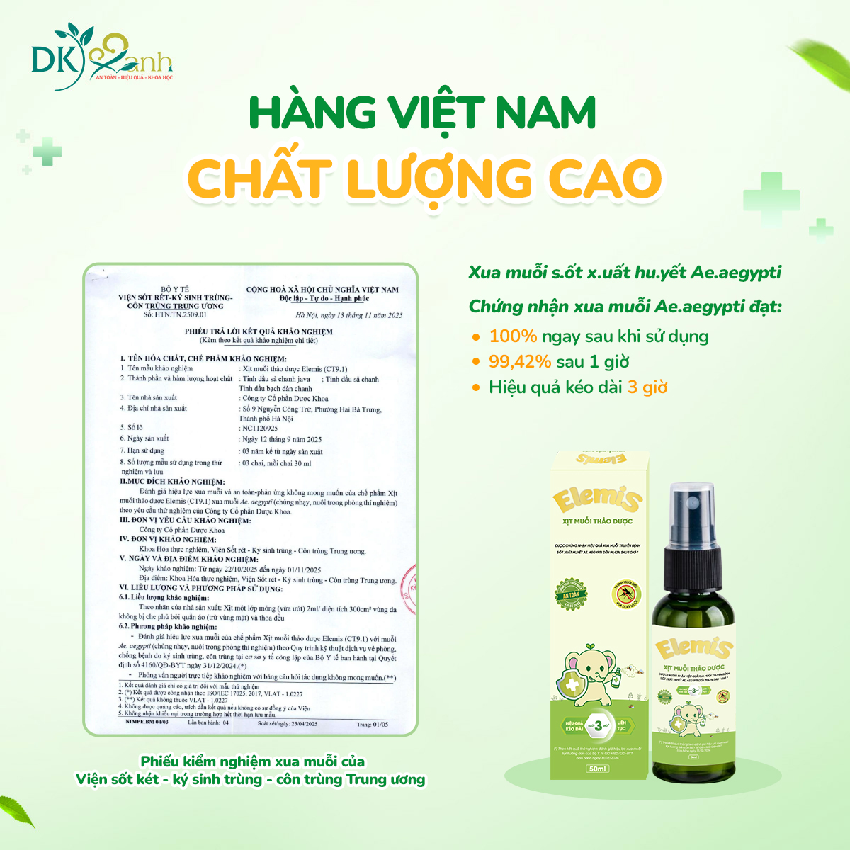 Xịt muỗi thảo dược Elemis 50ml