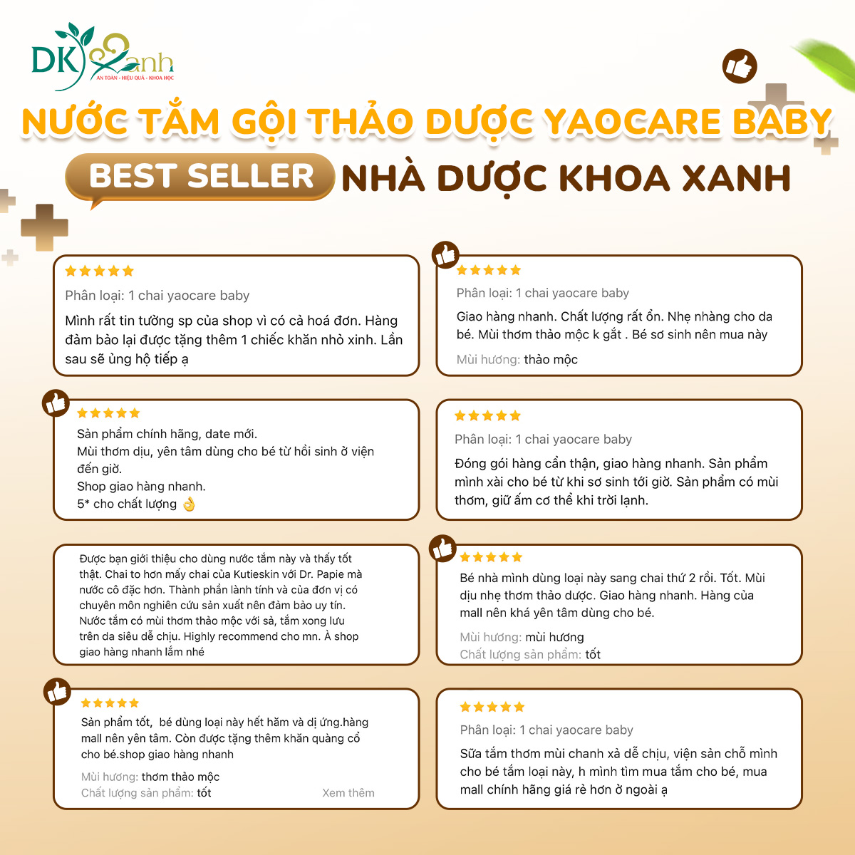 NƯỚC TẮM GỘI THẢO DƯỢC YAOCARE BABY