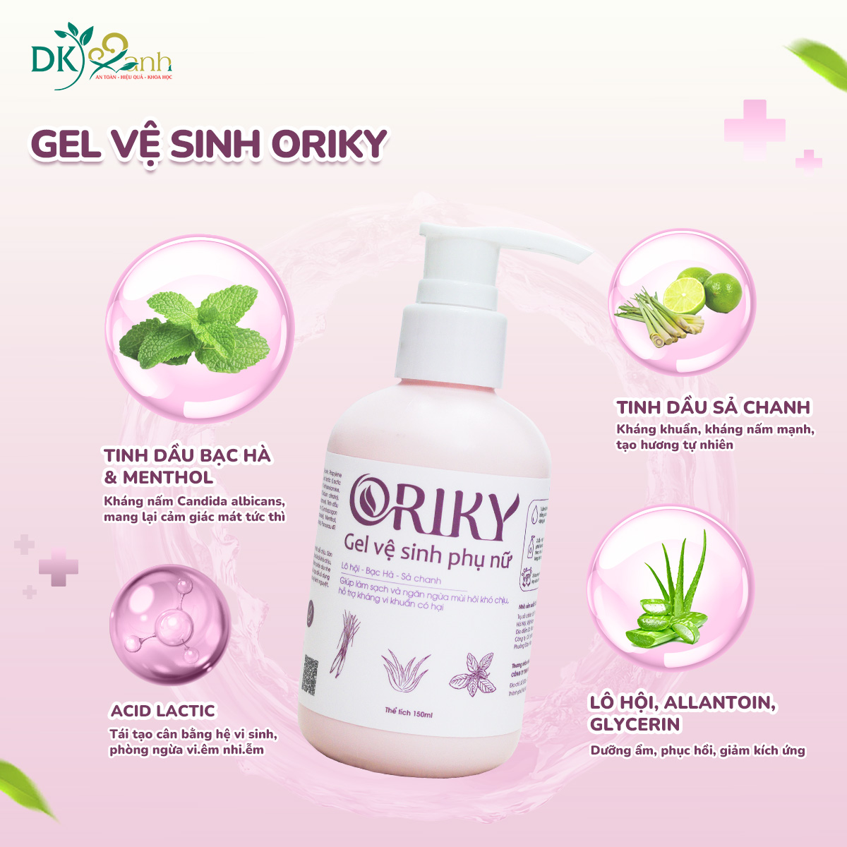 Gel vệ sinh phụ nữ Oriky