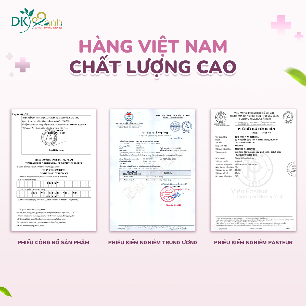 Gel vệ sinh phụ nữ Oriky