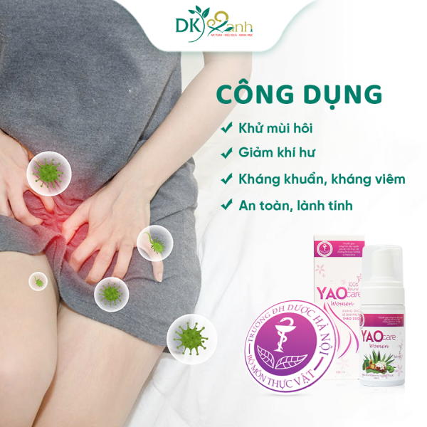 DUNG DỊCH VỆ SINH PHỤ NỮ YAOCARE WOMEN - DK PHARMA