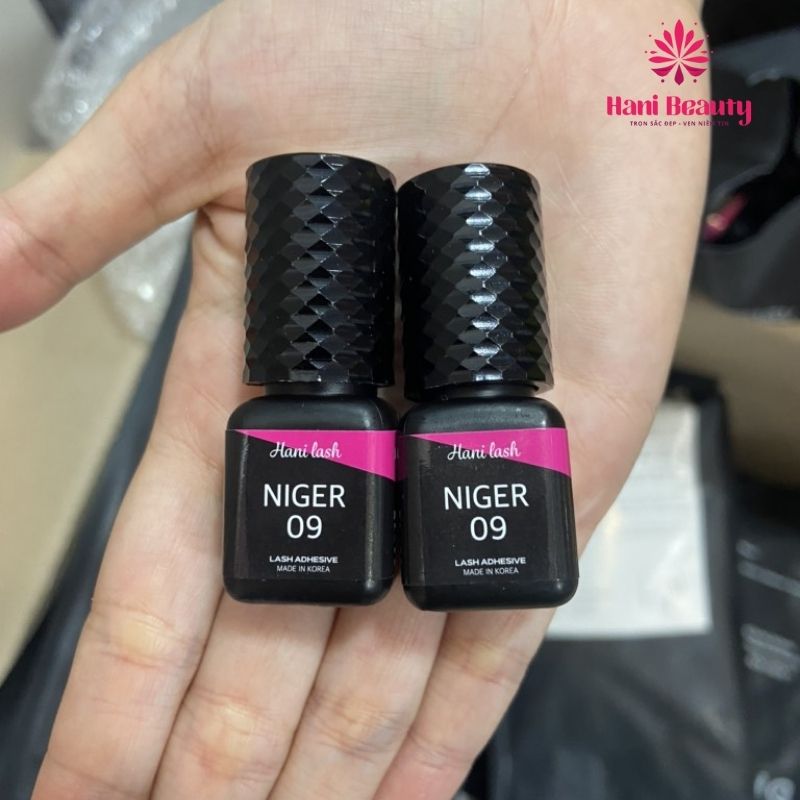 Keo nối mi cao cấp Niger 09 có thời gian khô siêu nhanh chỉ từ 0.1 đến 0.2s