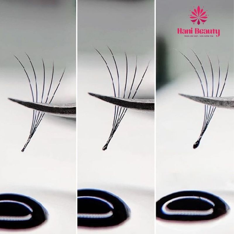 Keo nối mi không mùi do trung tâm cung cấp có kết cấu dạng lỏng