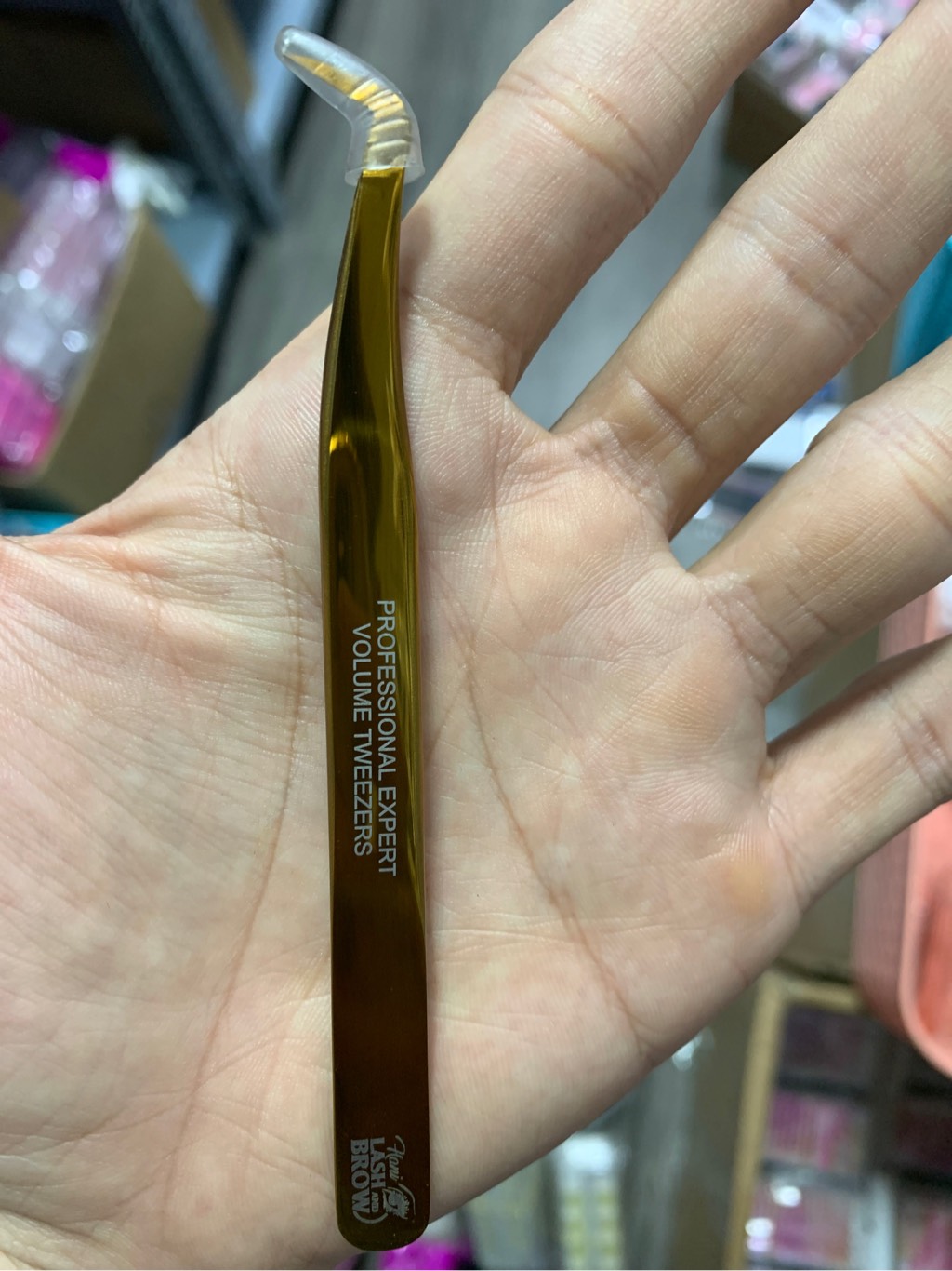 Nhíp Nối Mi Volume Mũi Nhám Mịn