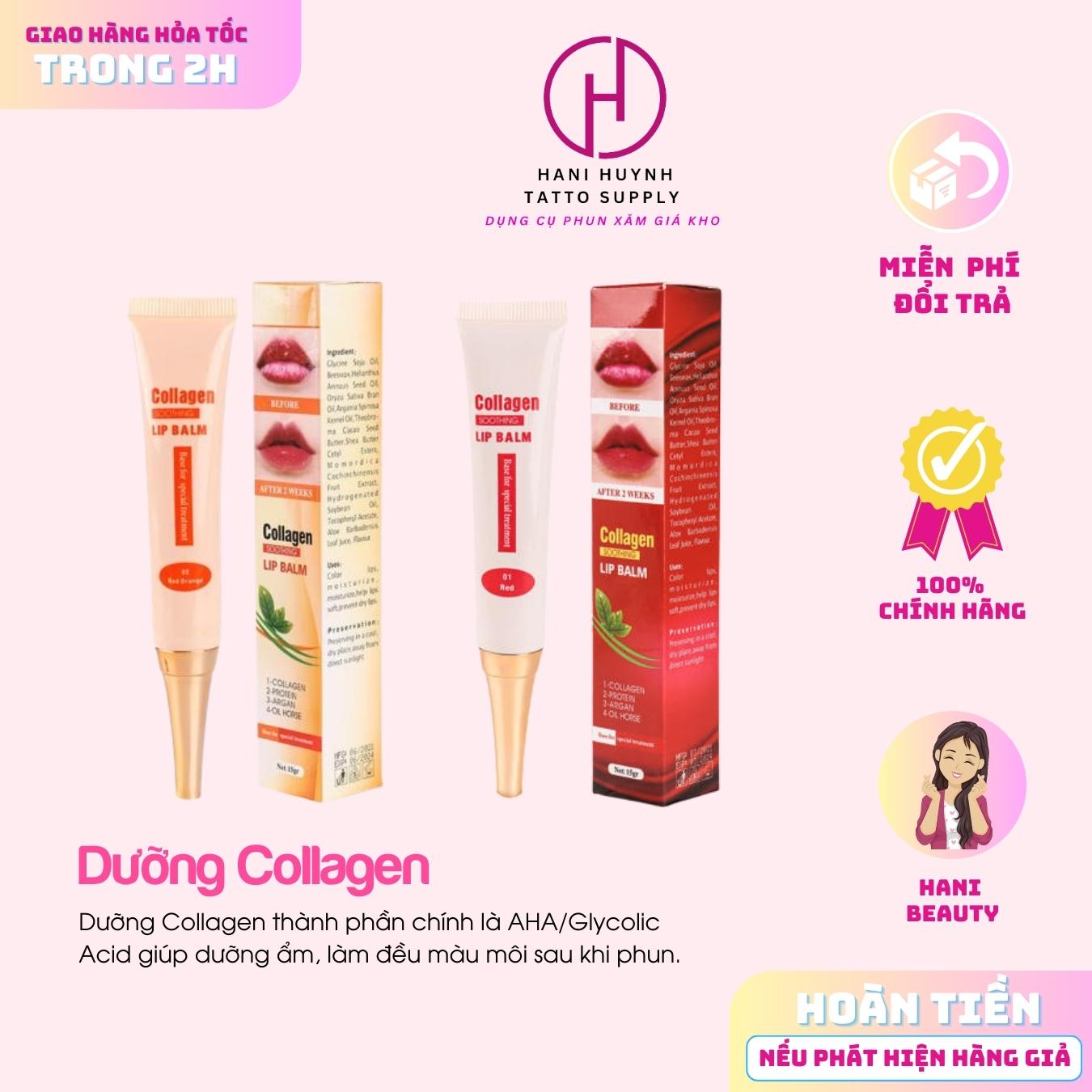 Dưỡng Môi Sau Xăm Collagen Lip Balm