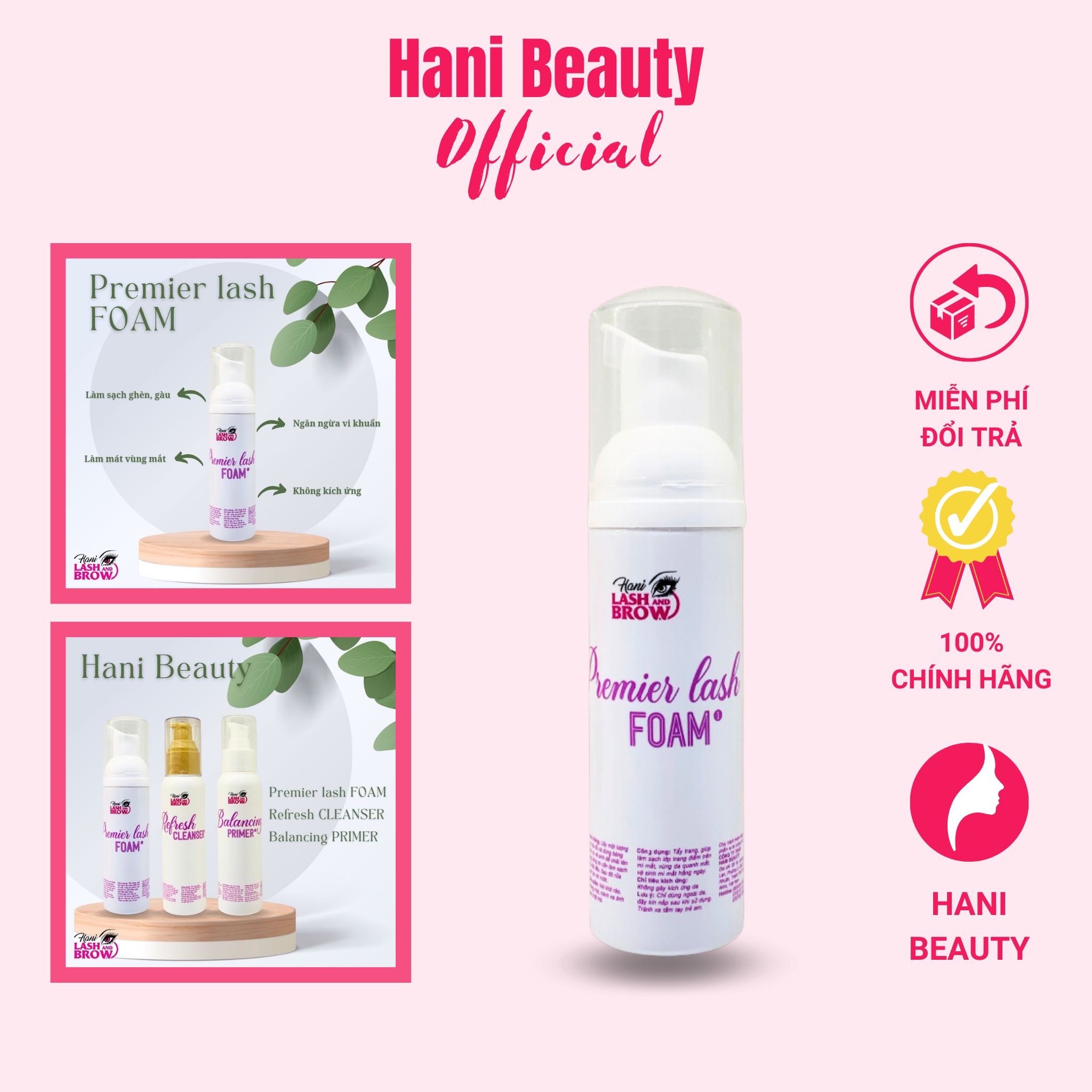 Bọt Vệ Sinh Mi Siêu Sạch (Premier Lash Foam)