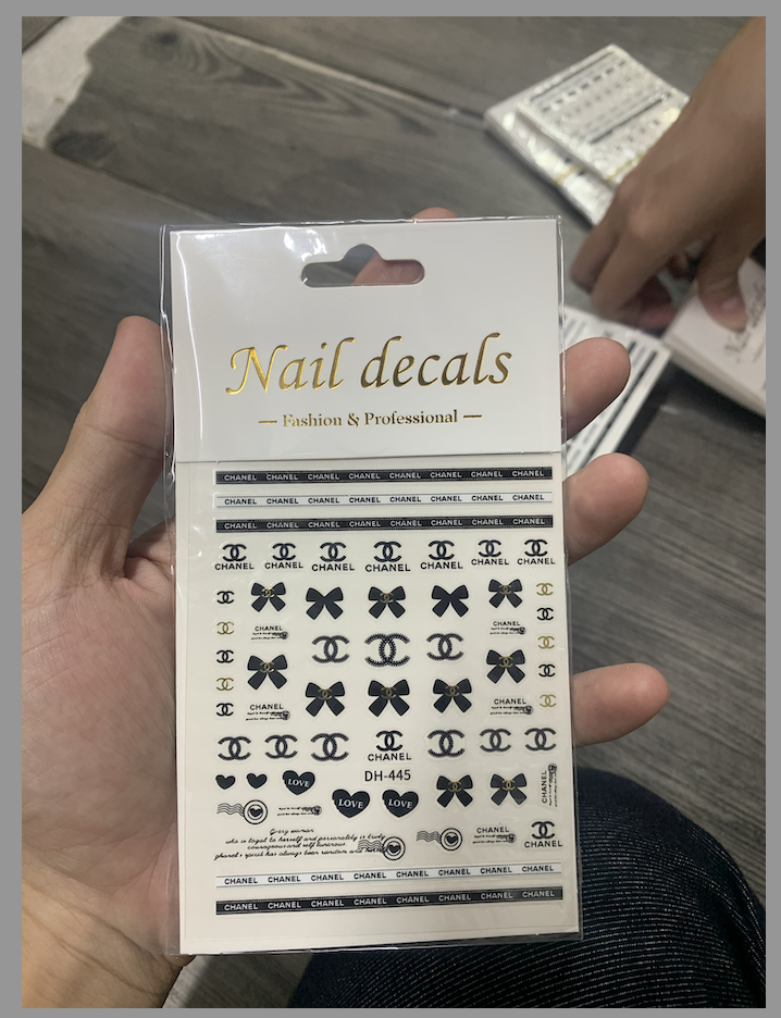 Sticker nail Thương Hiệu