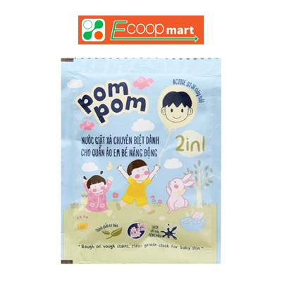 Nước giặt xả POM POM Active20ml - dây 12 gói