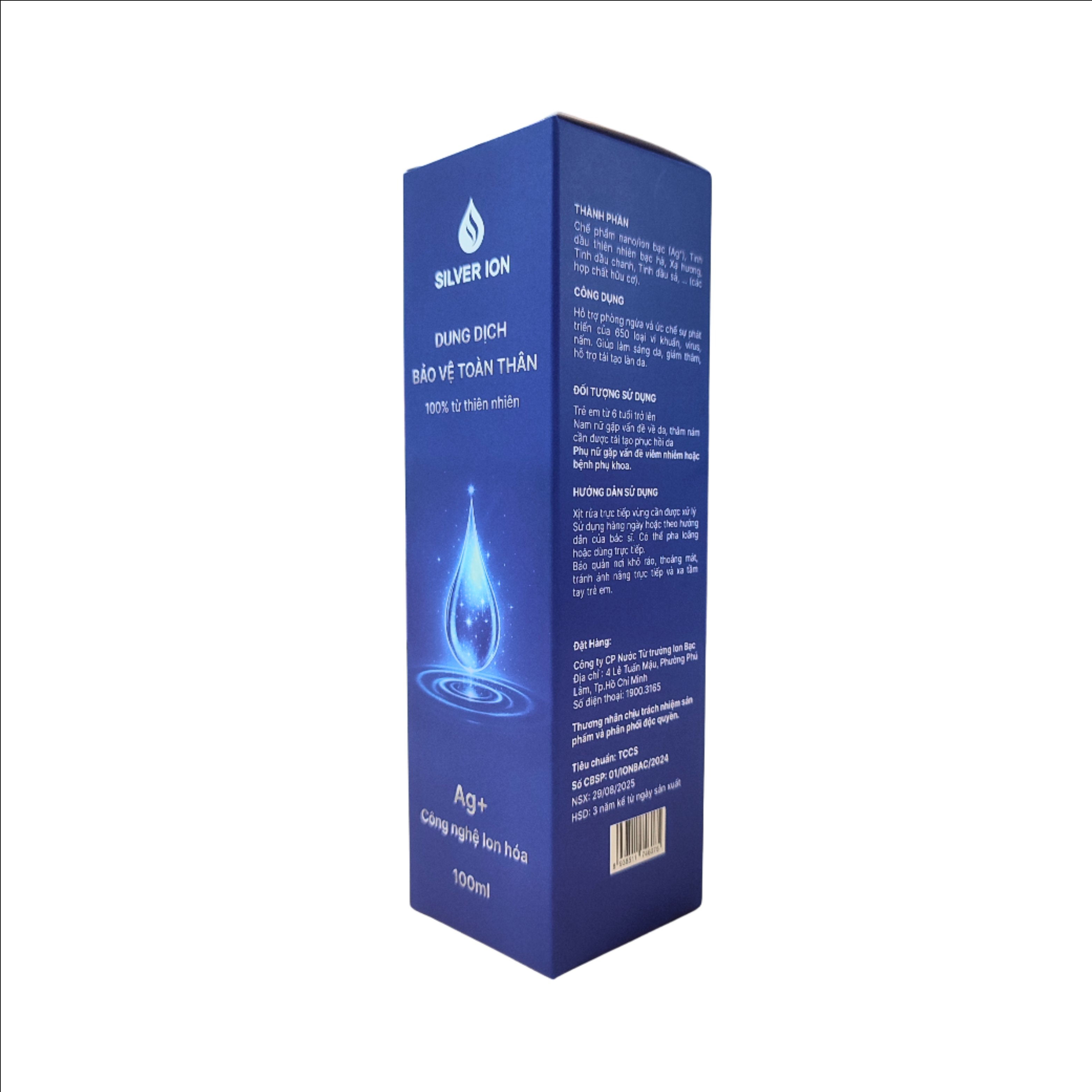 Dung dịch bảo vệ toàn thân SiLVER ION 100ml