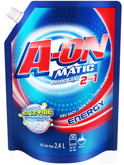 Nước giặt A-ON Matic Energy 2.4 lít