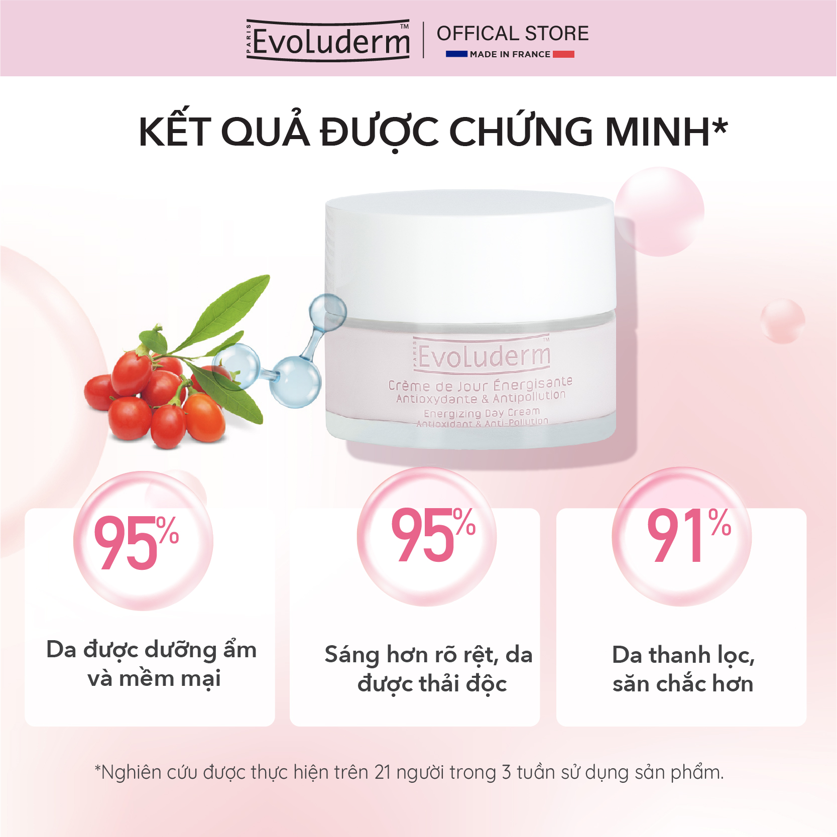 Kem dưỡng ban ngày thiên nhiên thuần chay Evoluderm trắng sáng mịn da Evoluderm 50ml