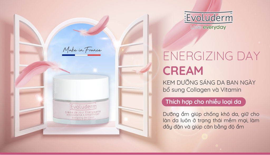 Kem dưỡng ban ngày thiên nhiên thuần chay Evoluderm trắng sáng mịn da Evoluderm 50ml