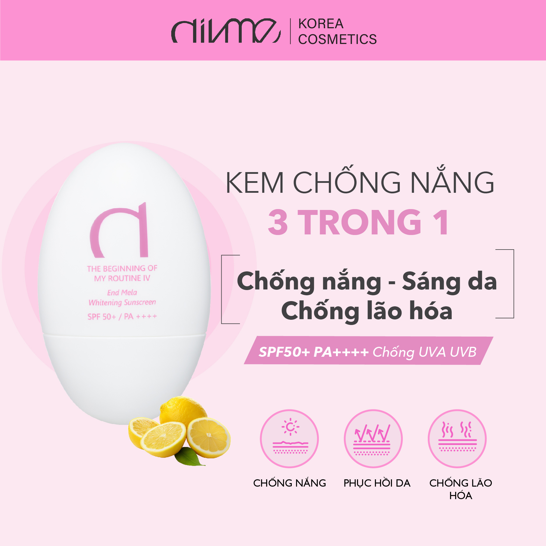 Kem chống nắng SPF50+ PA++++ Divme 50ml