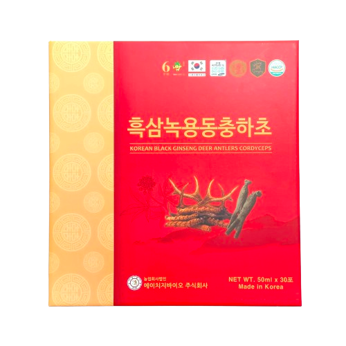 Hắc Sâm Nhung Hươu Đông Trùng hộp 30 gói x 50ML